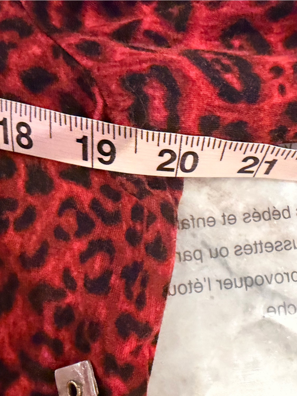 Talbots Petites LP Red Leopard Print Knit Top Long Sleeve V Neck Blouse - Picture 6 of 8